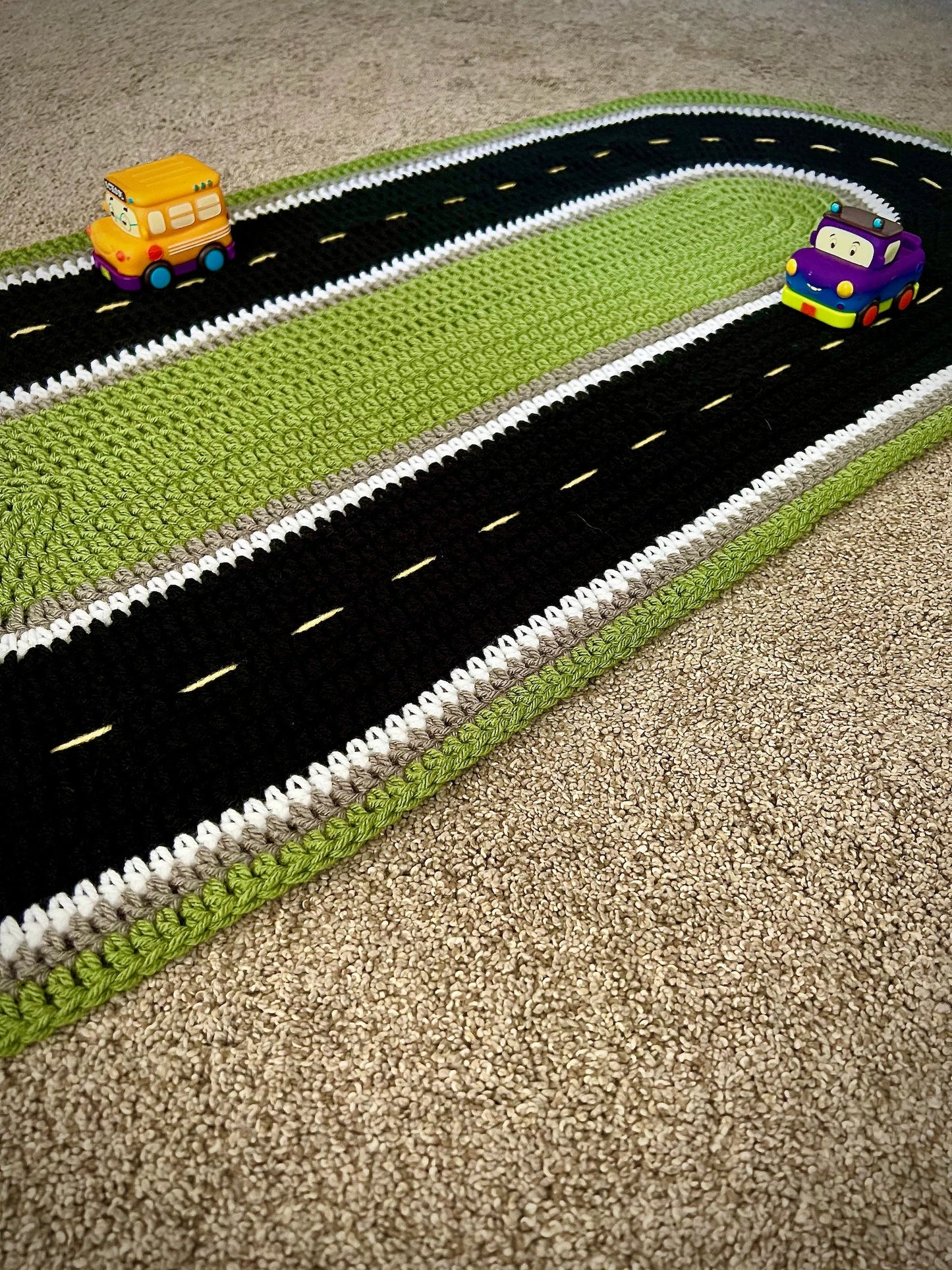 RaceTrack Play Mat Rug Crochet Pattern