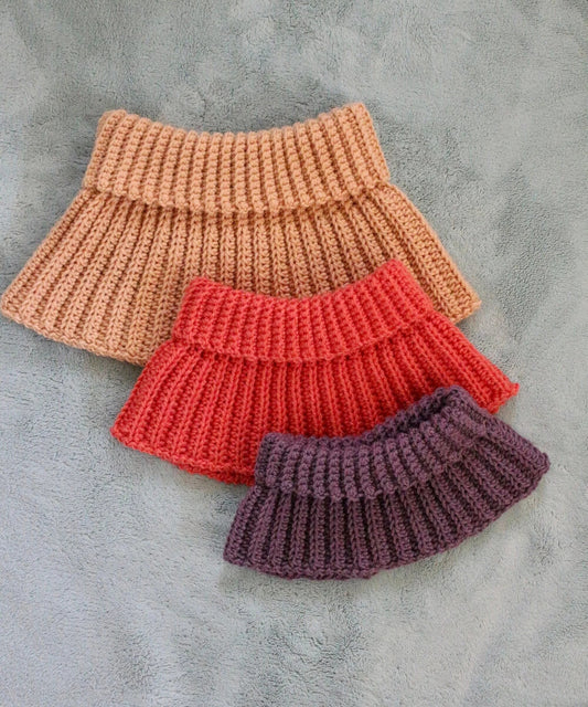 Ribbed Neck Warmer Crochet Pattern