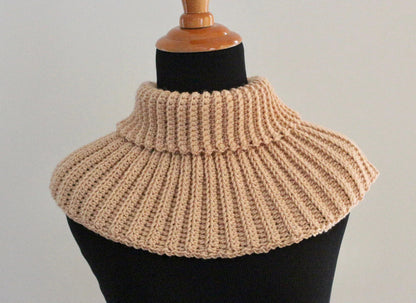 Ribbed Neck Warmer Crochet Pattern