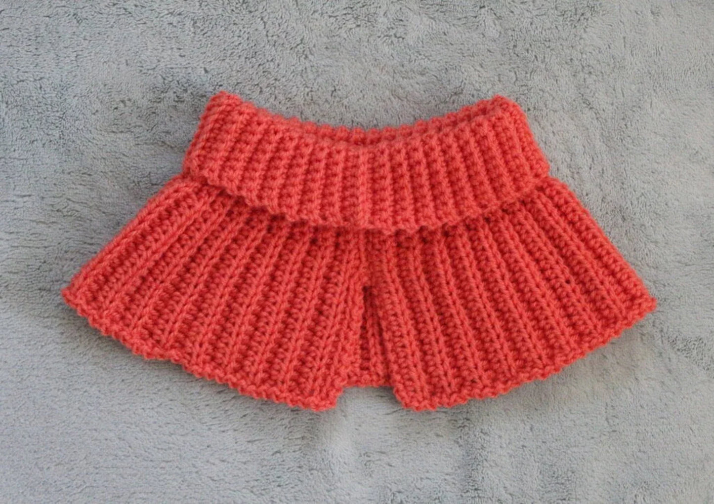 Ribbed Neck Warmer Crochet Pattern