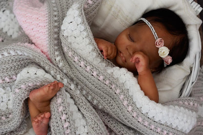 Striped Afghan Blanket Crochet Pattern