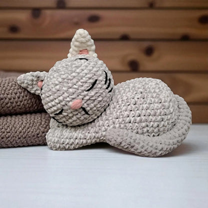 Mimi Snooze Sleeping Cat Crochet Pattern