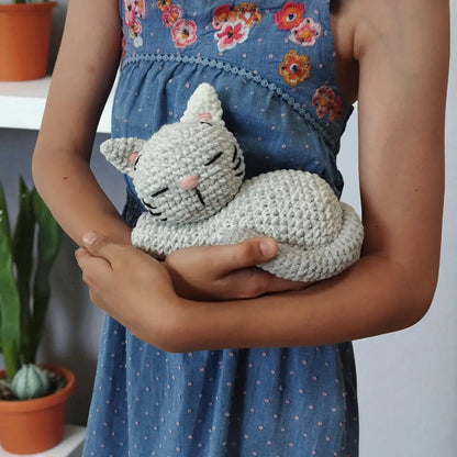 Mimi Snooze Sleeping Cat Crochet Pattern