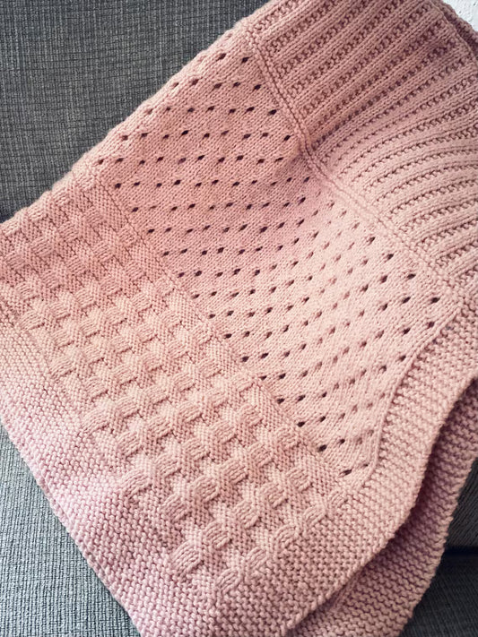Strawberry Fields Baby Blanket Knitting Pattern