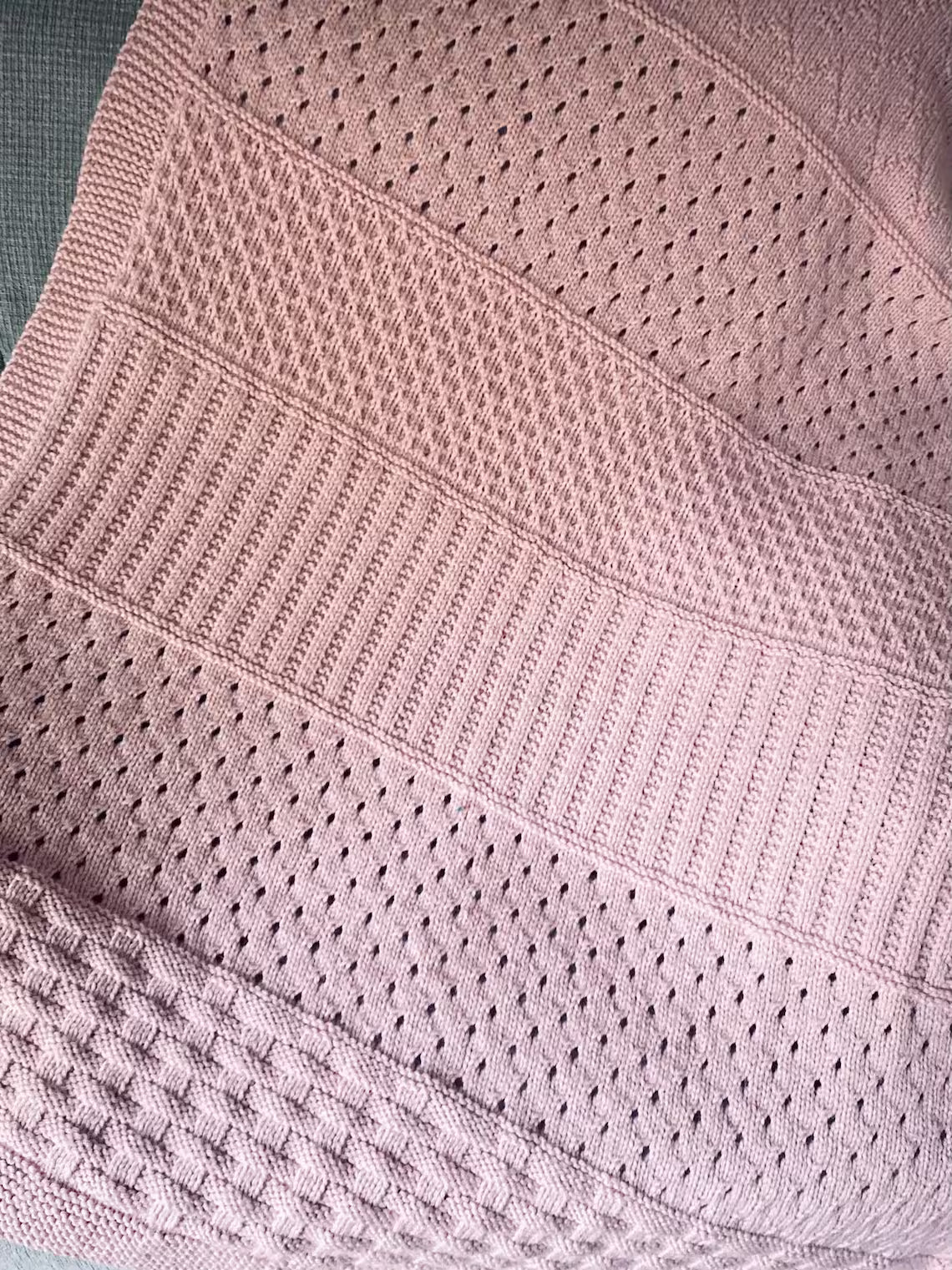 Strawberry Fields Baby Blanket Knitting Pattern