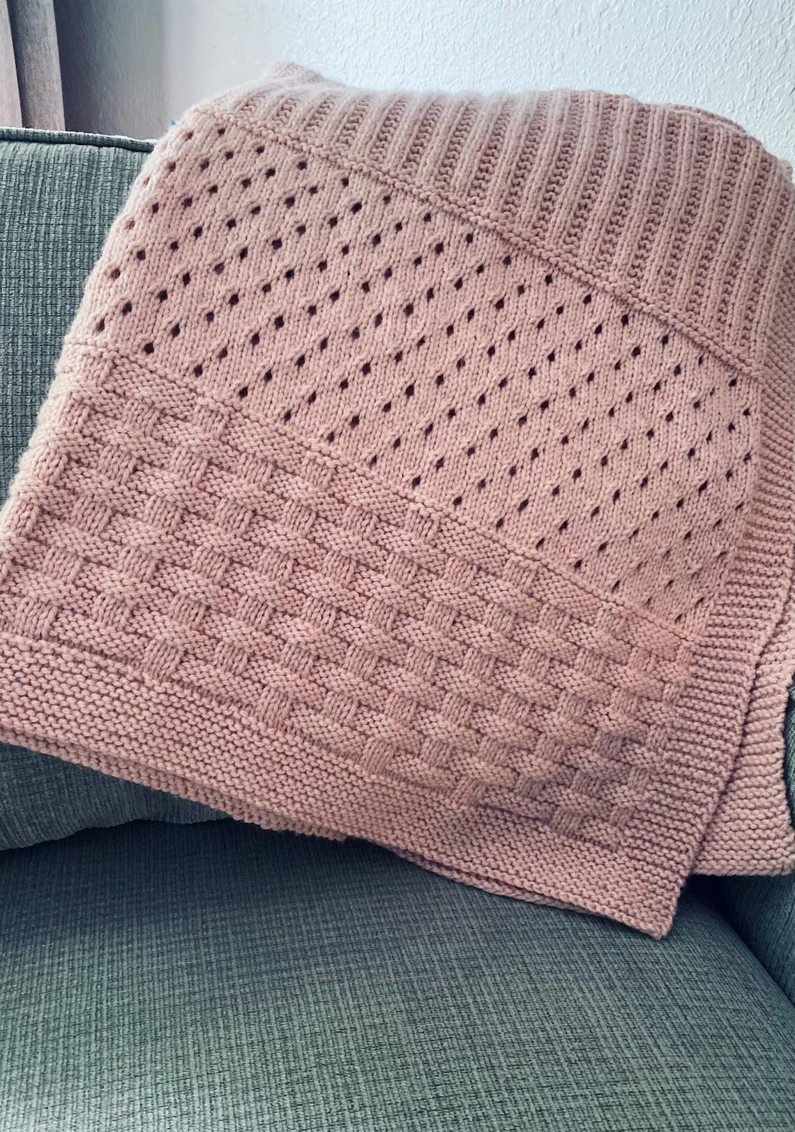Strawberry Fields Baby Blanket Knitting Pattern