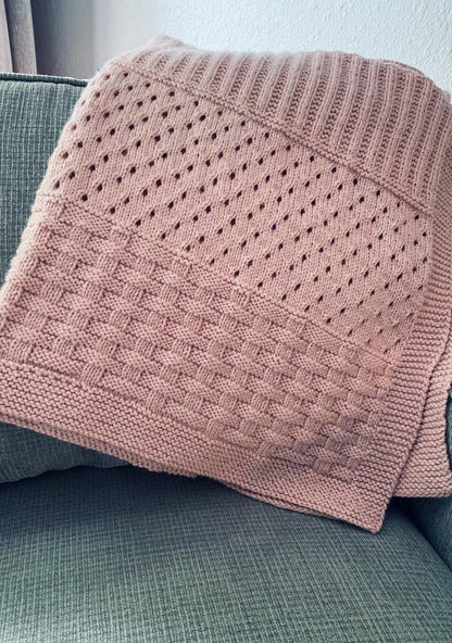 Strawberry Fields Baby Blanket Knitting Pattern