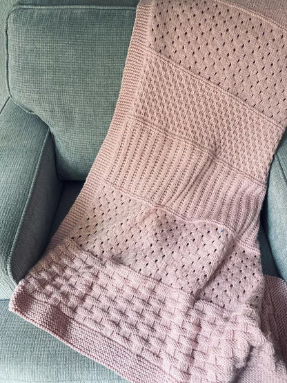 Strawberry Fields Baby Blanket Knitting Pattern
