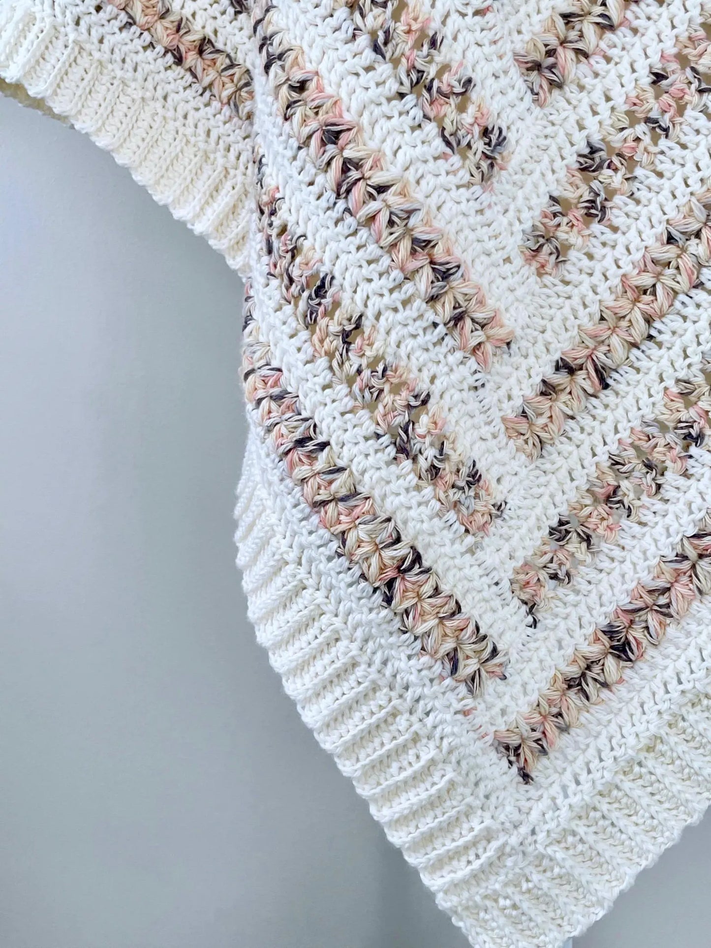 Striped Poncho Crochet Pattern