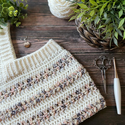 Striped Poncho Crochet Pattern