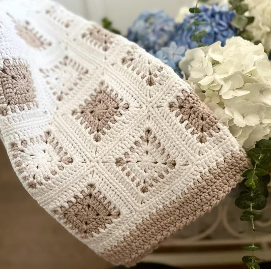 Samson Granny Square Blanket Crochet Pattern