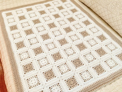 Samson Granny Square Blanket Crochet Pattern