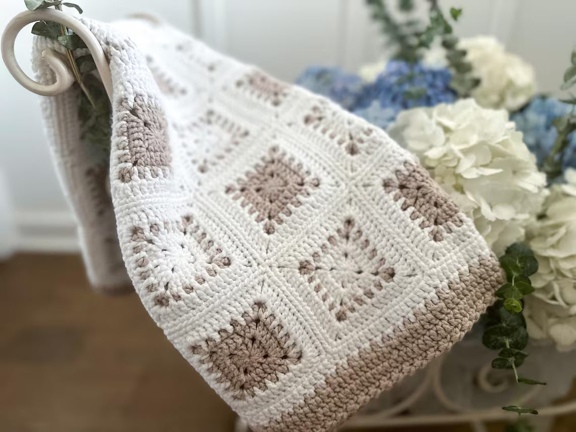 Samson Granny Square Blanket Crochet Pattern