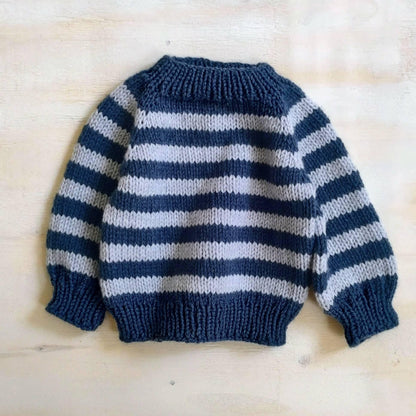 Seamless Top-Down Baby Raglan Sweater Knitting Pattern
