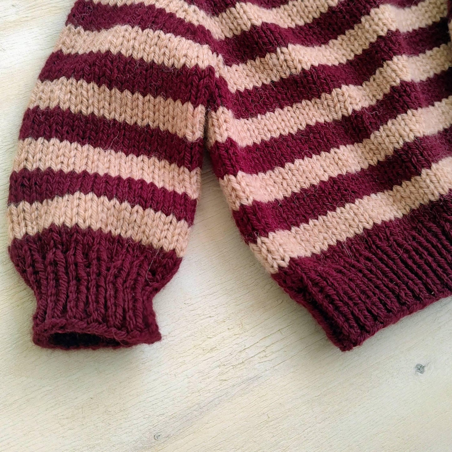 Seamless Top-Down Baby Raglan Sweater Knitting Pattern