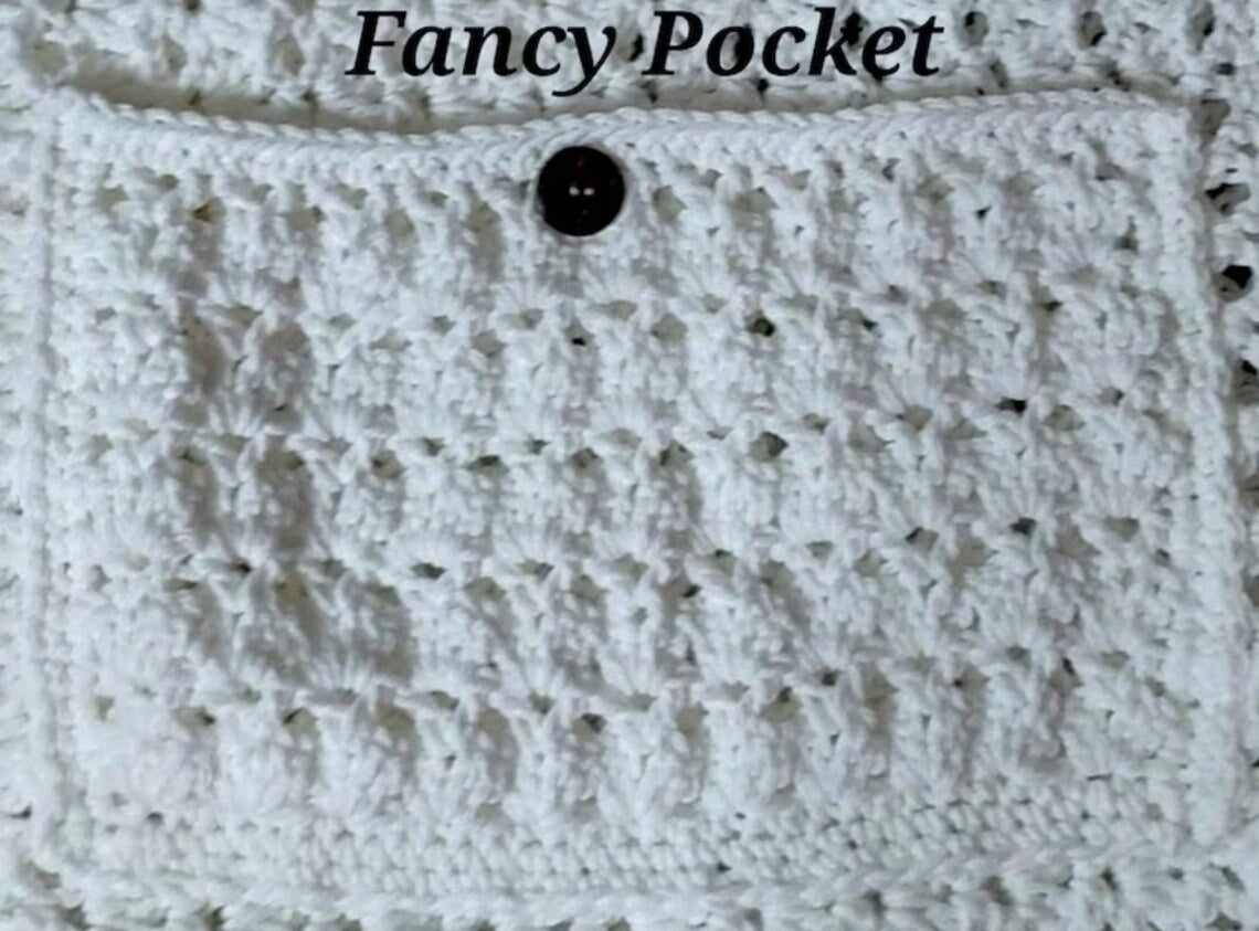 Serenity Lace Pocket Shawl Crochet Pattern