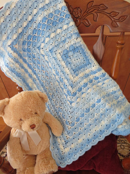 Shell Stitch Baby Blanket Crochet Pattern