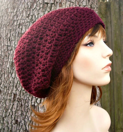 Slouchy Beanie Hat Crochet Pattern