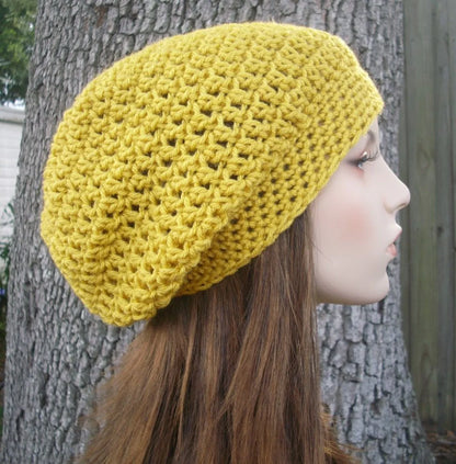 Slouchy Beanie Hat Crochet Pattern