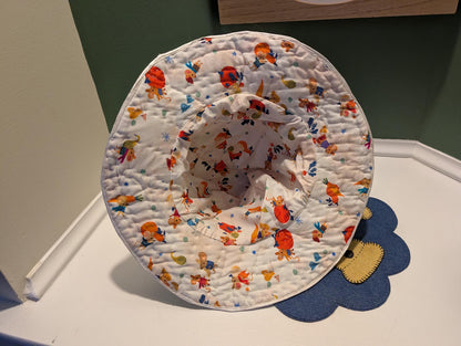 Slouchy Patchwork Hat Sewing Pattern