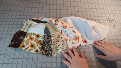 Slouchy Patchwork Hat Sewing Pattern