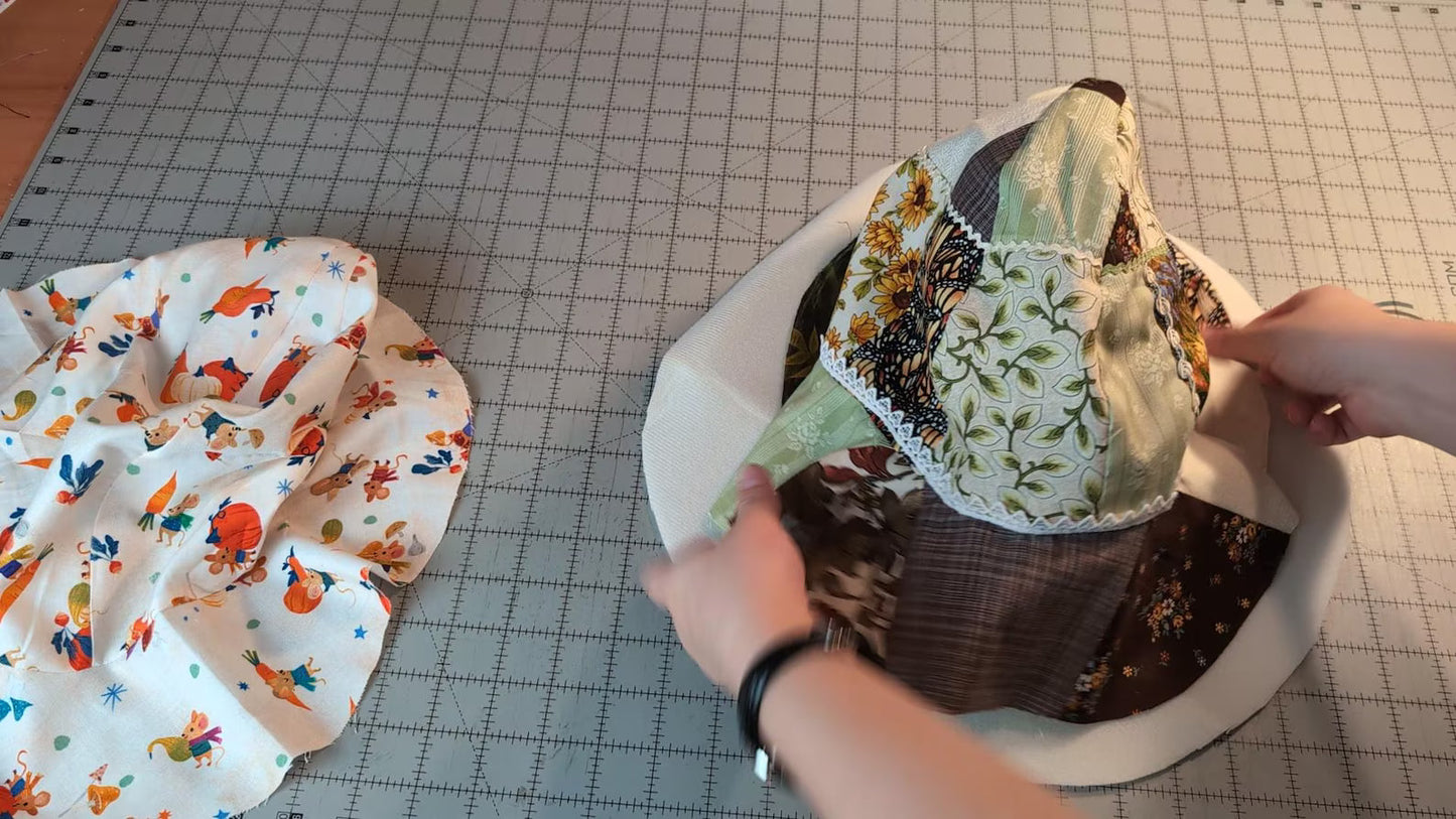 Slouchy Patchwork Hat Sewing Pattern