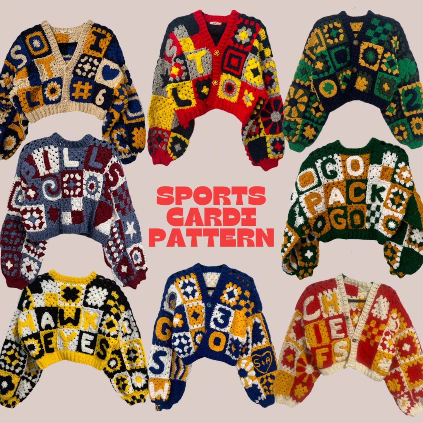 Sports Cardigan Crochet Pattern
