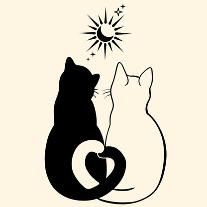 Sun and Moon Cat Crochet Tapestry Pattern