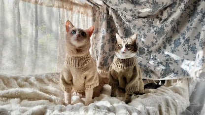 Basic Knit Sweater Pattern for Cats