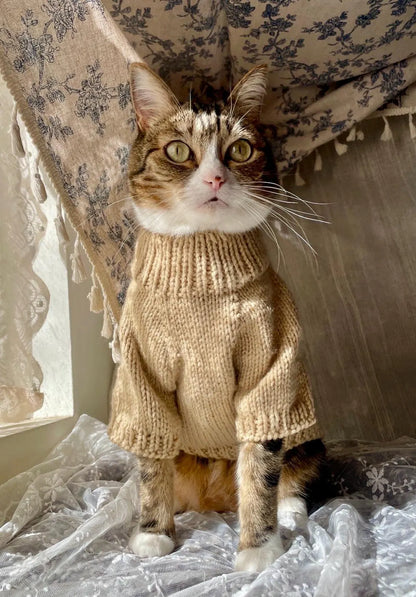 Basic Knit Sweater Pattern for Cats