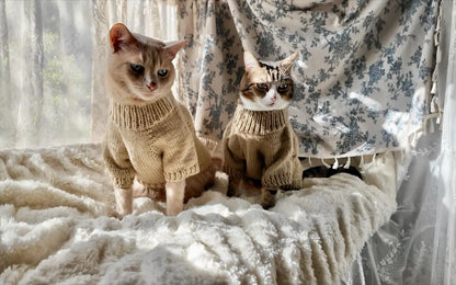Basic Knit Sweater Pattern for Cats