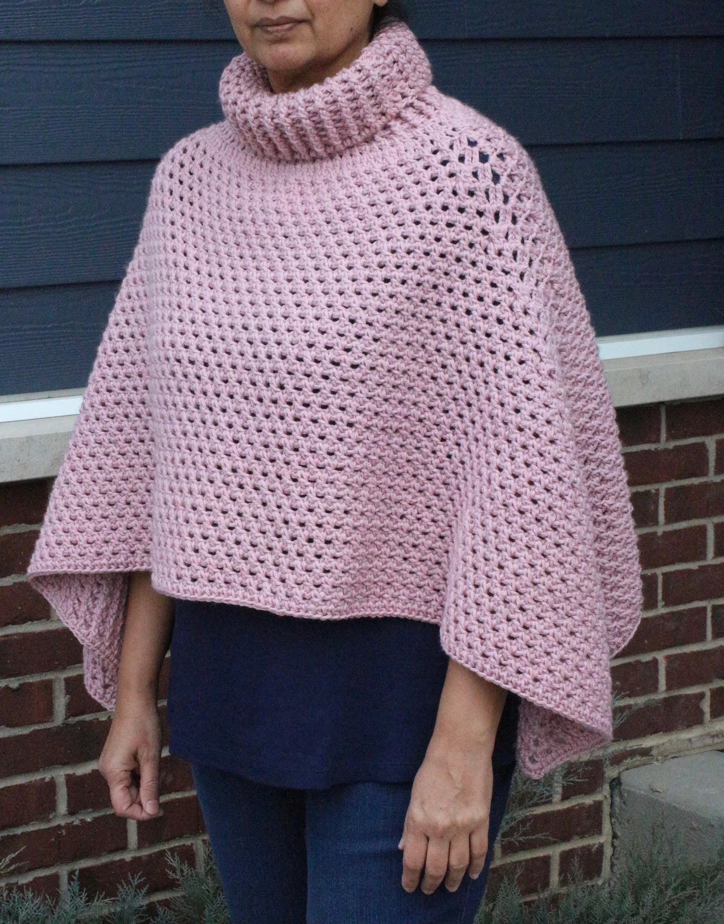 Textured Crochet Poncho Pattern