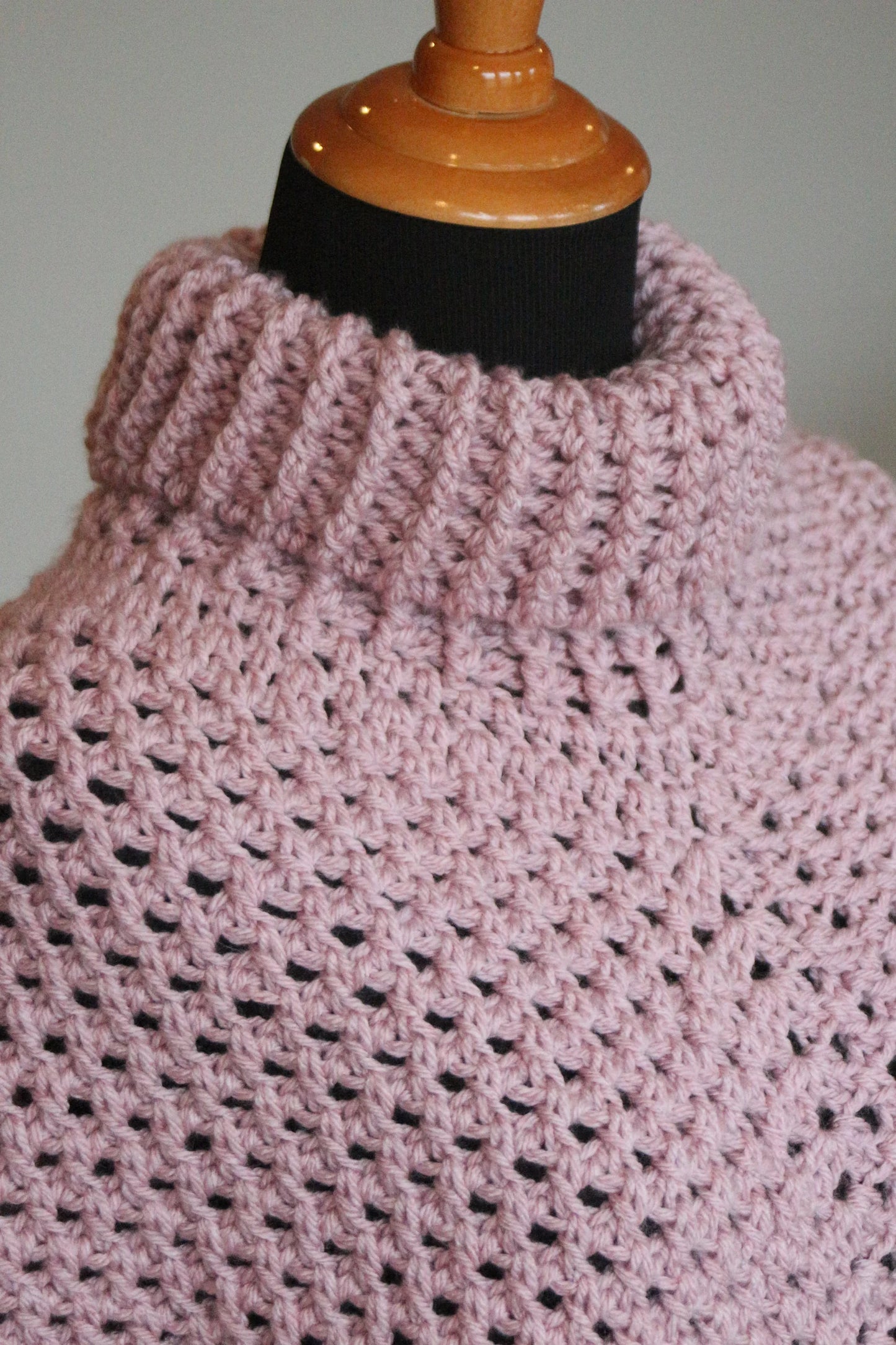 Textured Crochet Poncho Pattern
