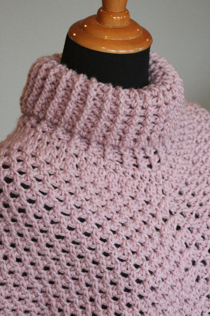 Textured Crochet Poncho Pattern