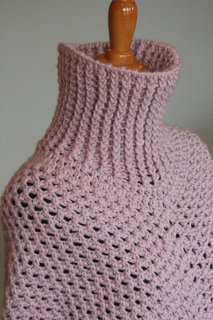 Textured Crochet Poncho Pattern