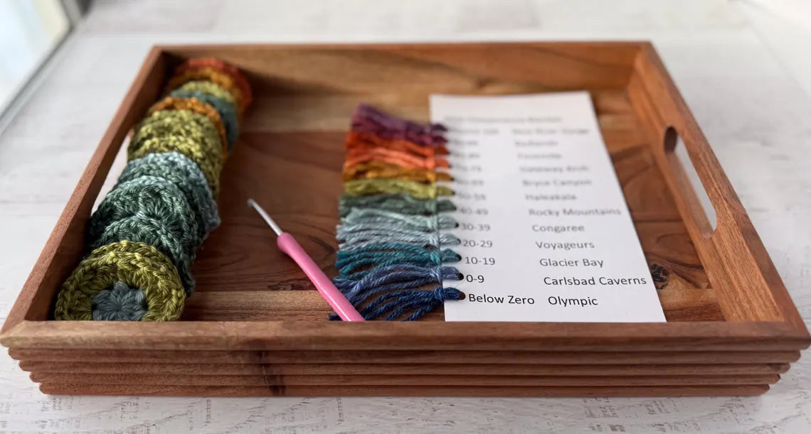 Granny Hexagon Temperature Blanket Crochet Pattern