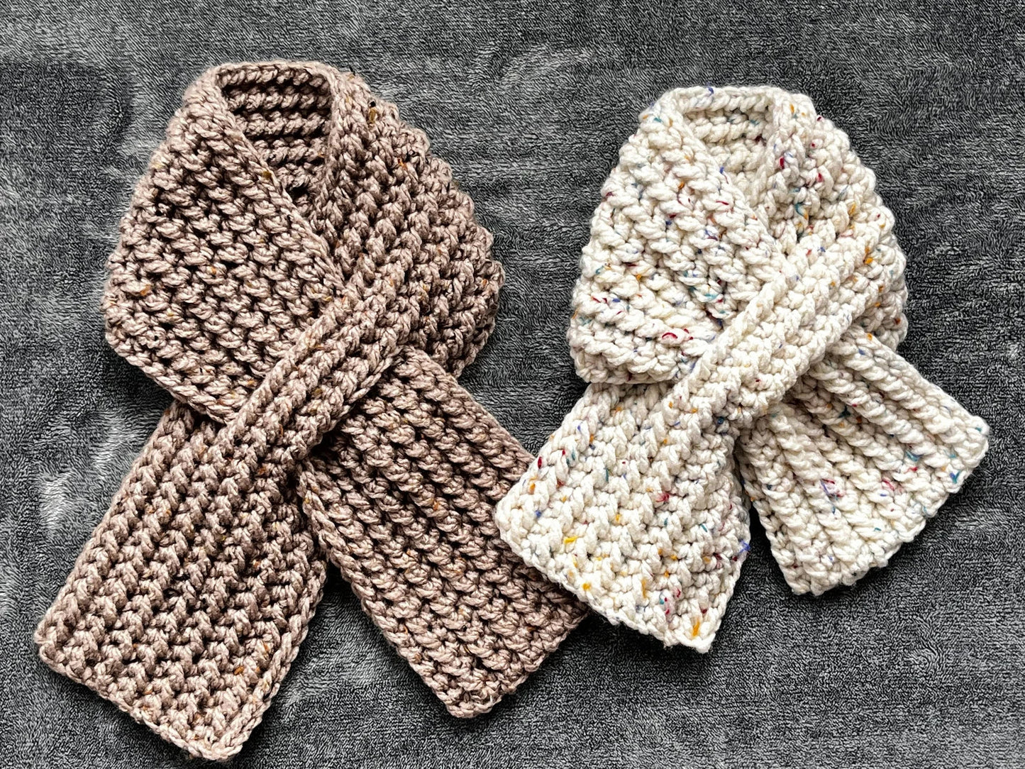 Unisex Keyhole Scarf Crochet Pattern