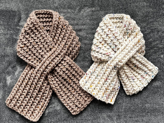 Unisex Keyhole Scarf Crochet Pattern