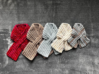 Unisex Keyhole Scarf Crochet Pattern