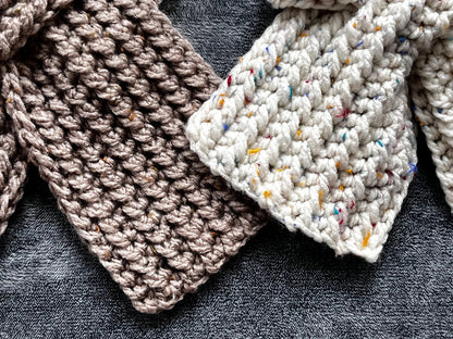 Unisex Keyhole Scarf Crochet Pattern