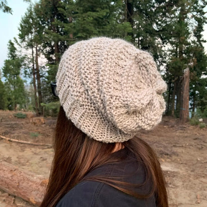 Unisex Slouchy Beanie Knitting Pattern