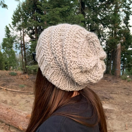Unisex Slouchy Beanie Knitting Pattern