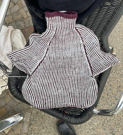 Vertical Stripe Sweater Knitting Pattern