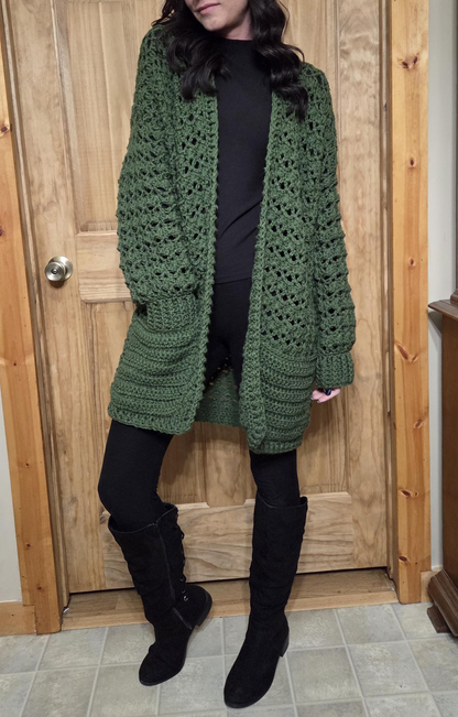 Vintage Lace Crochet Cardigan Pattern