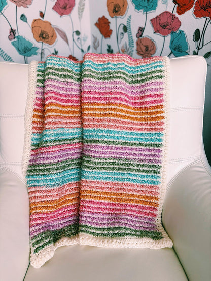 Waffle Stitch Crochet Blanket Pattern