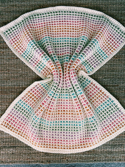 Waffle Stitch Crochet Blanket Pattern