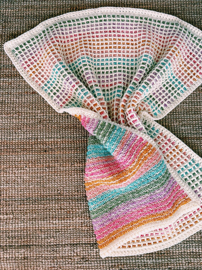 Waffle Stitch Crochet Blanket Pattern