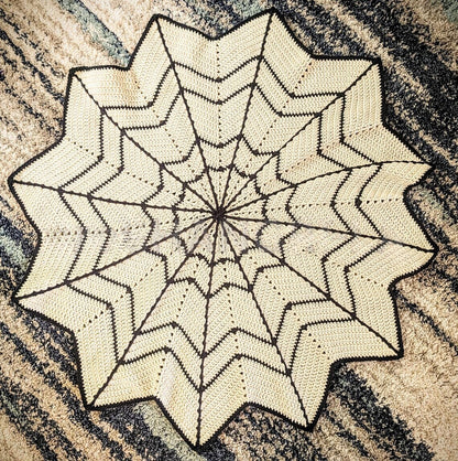 Spider Web Blanket Crochet Pattern