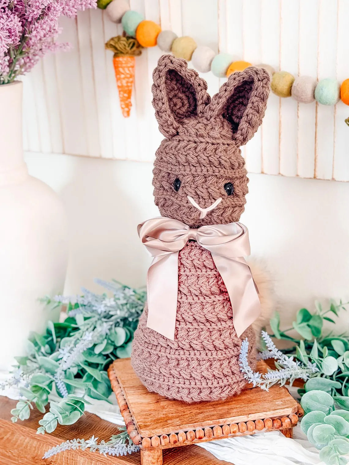 Wheat Stitch Bunny Crochet Pattern