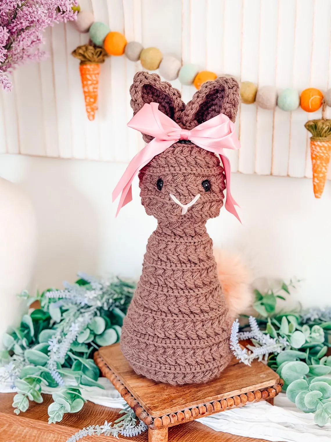 Wheat Stitch Bunny Crochet Pattern